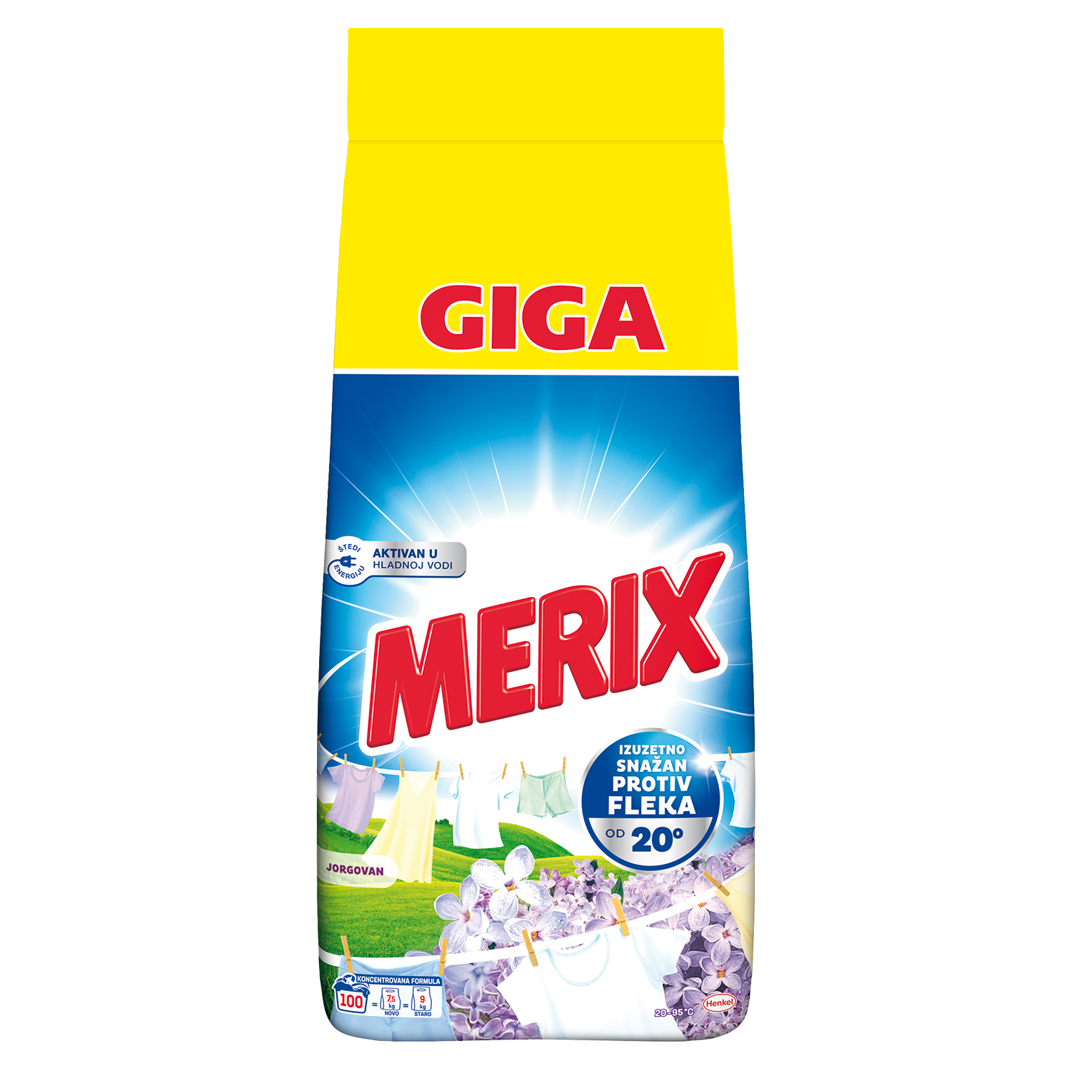 Merix Prašak za pranje veša, Jorgovan, 7.5kg | Online prodaja | Ananas