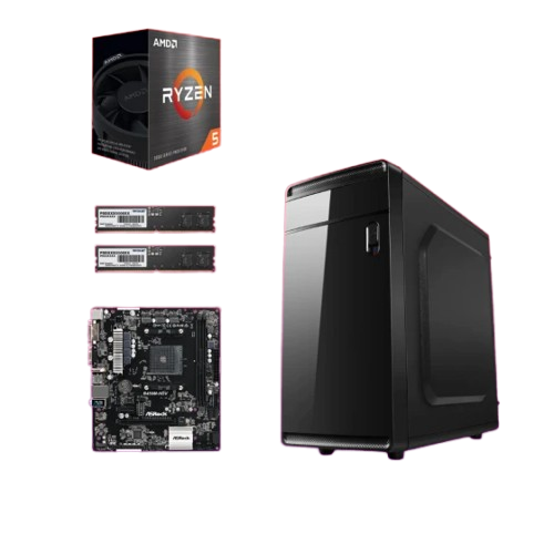 Start Desktop računar Basic, Ryzen 5 5600GT, 16GB DDR4, 256GB SSD, Windows 11 Pro, Office 2021, Crni | Ananas