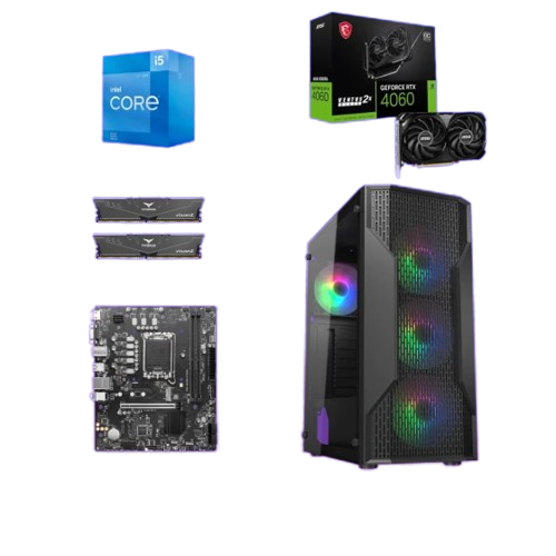 Start Desktop računar Horizon, i5 12400F, 32GB DDR4, 512GB SSD, RTX 4060, Windows 11 Pro, Office 2021, Crni | Ananas