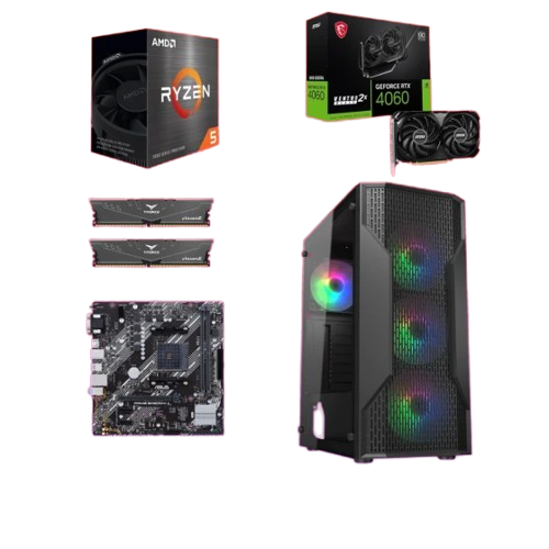 Start Desktop računar Imperator, Ryzen 7 5700X, RTX 4060, 32GB DDR4, 1TB SSD, Windows 11 Pro, Office 2021, Crni | Ananas