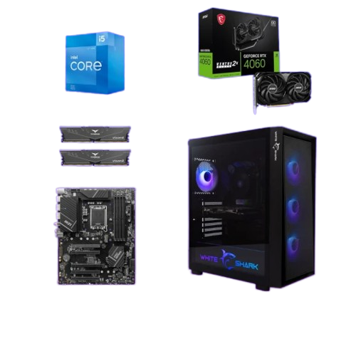 Start Desktop računar Phaser, i5 14400F, 32GB DDR4, 1TB SSD, RTX 4060, Windows 11 Pro, Office 2021, Crni | Ananas