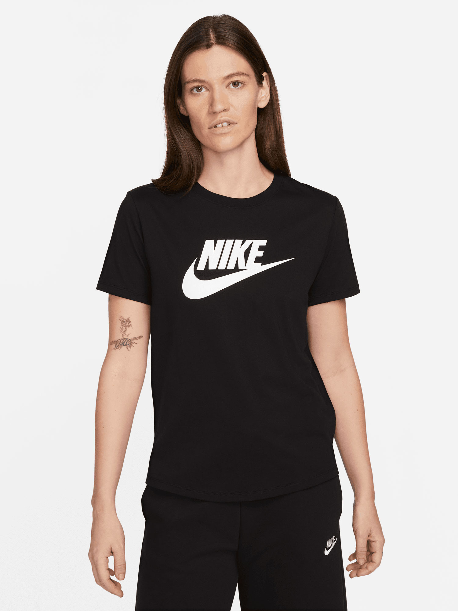NIKE Ženska majica W NSW ESSNTL ICN FTRA crna | Ananas