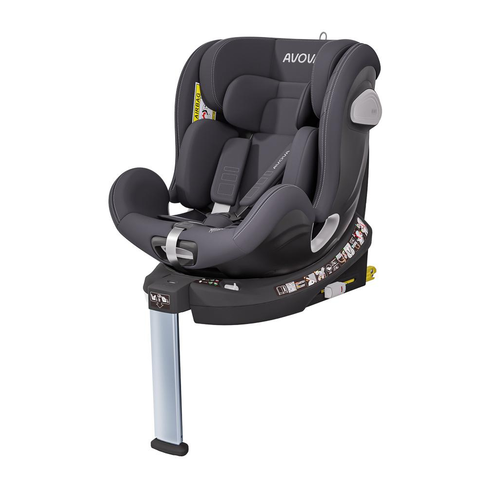 Avova Auto sedište Swan Fix, 40-125 cm, Sivo
