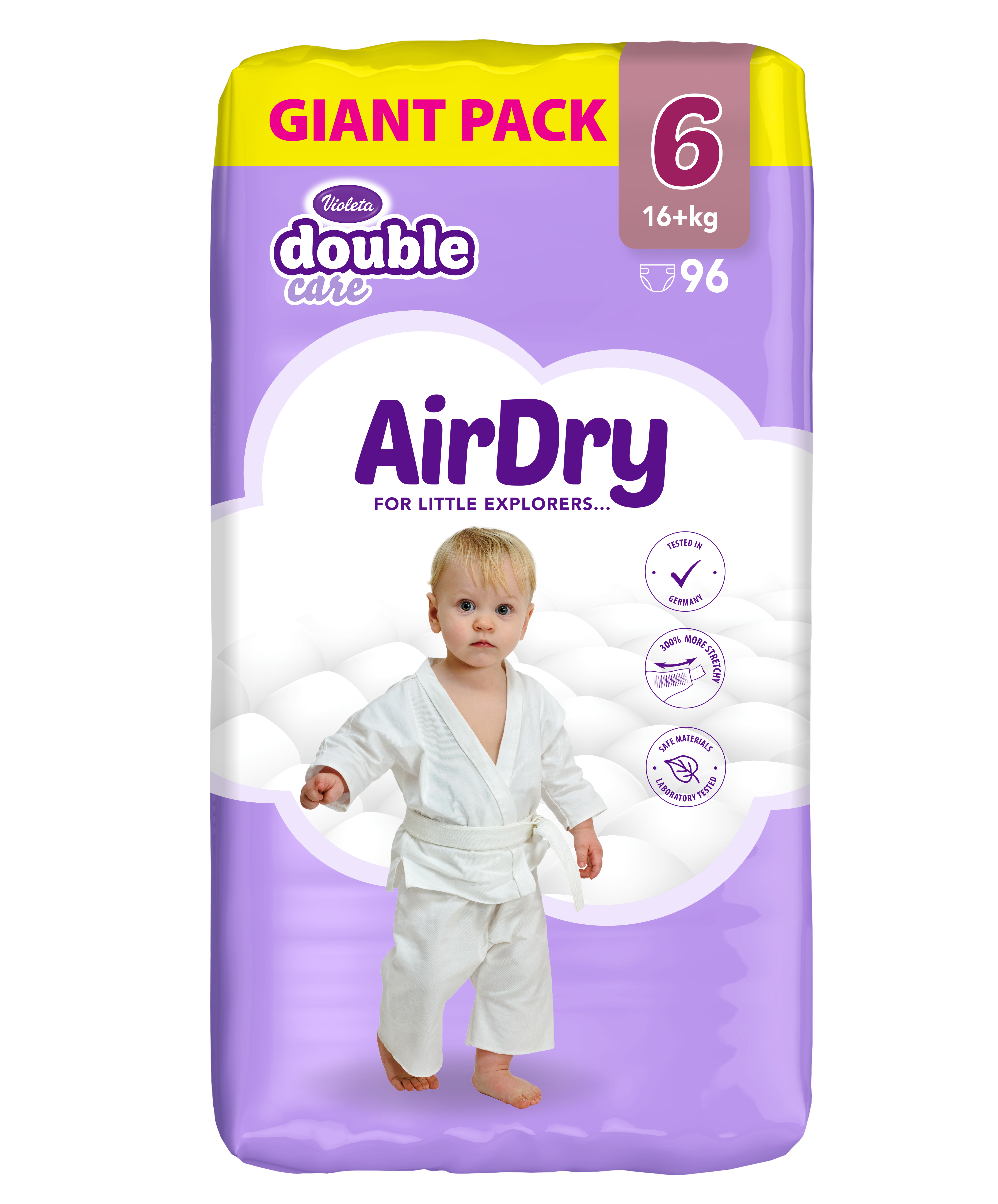 Violeta Pelene Double Care Air Dry 6, Giant pack, 16+ kg, 96/1 | Ananas