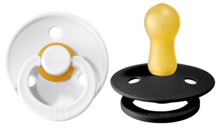 BIBS Cucle, 6-18m, 2 komada, Black & White