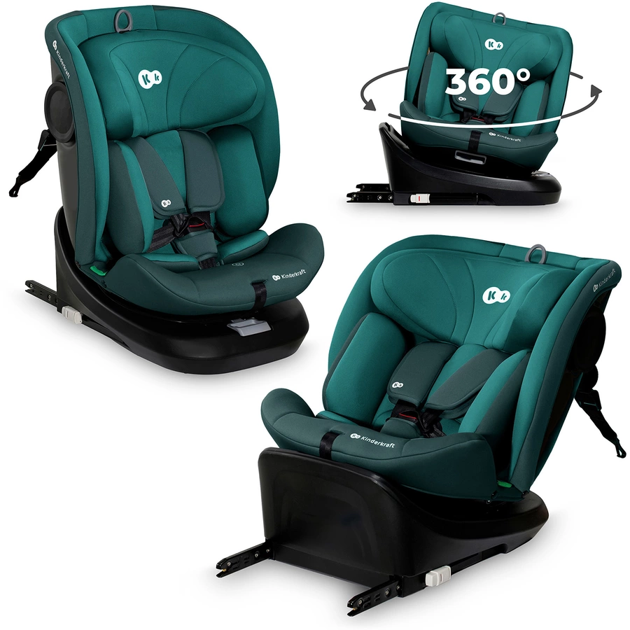 Kinderkraft auto sedište i-Grow, 40-150cm isofix, zelena