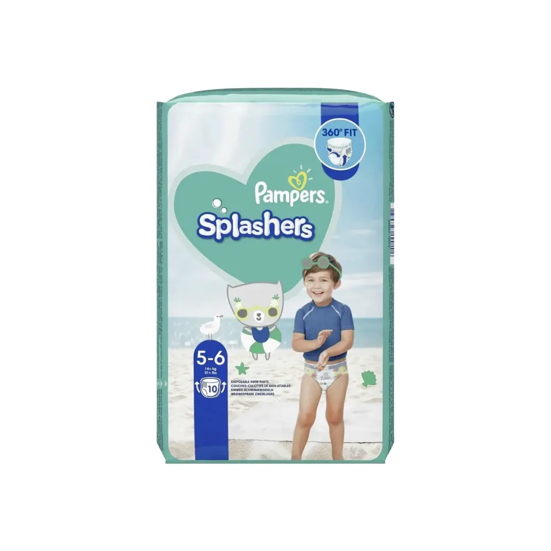 Pampers Pelene za kupanje Splashers 5-6 14+ kg, 10 kom