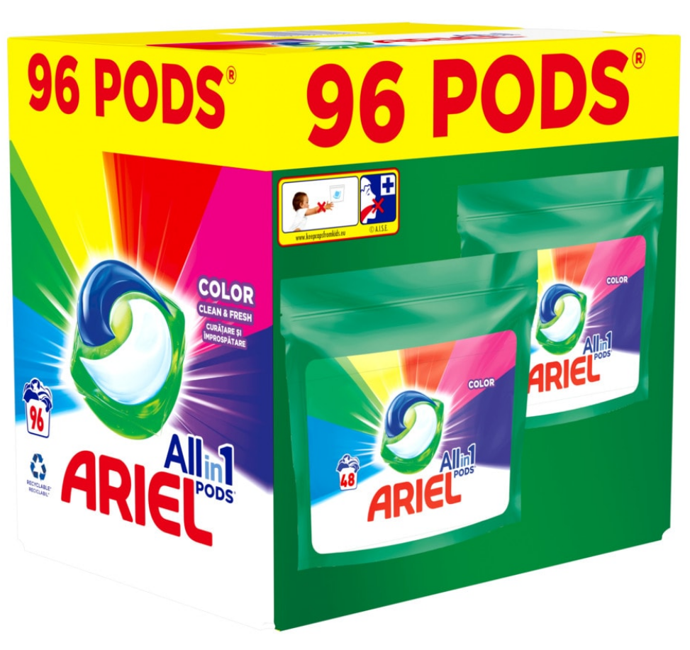 Ariel Color Deterdžent za pranje veša u kapsulama, 96 kapsula | Online ...