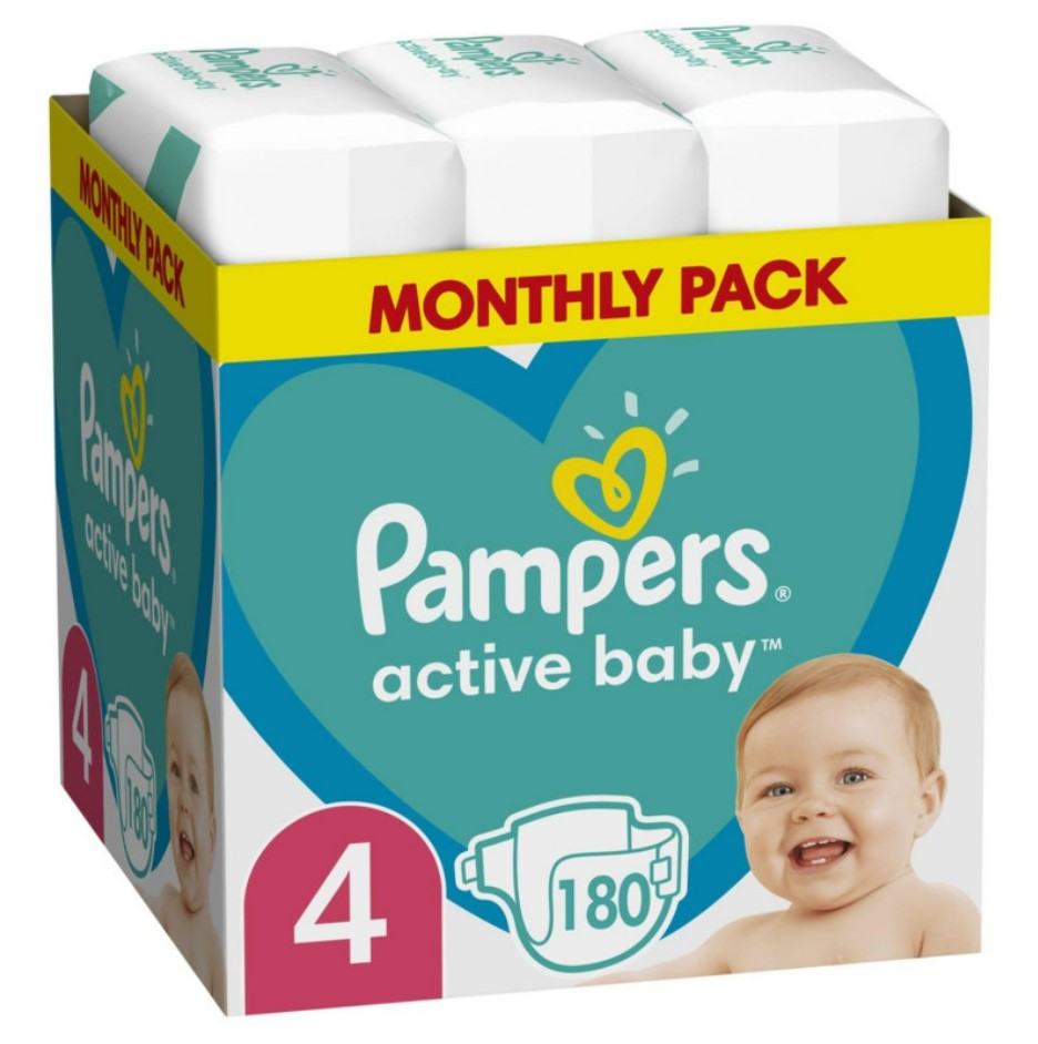 Pampers Pelene 4, Monthly, MSB 180/1 | Ananas