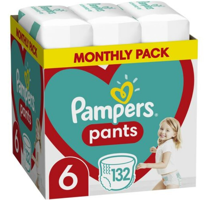 Pampers Pelene Pants 6, Monthly, MSB, 132/1 | Ananas