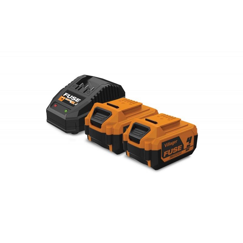 Villager FUSE 18V Set baterija 2 x 4.0Ah + Punjač 4,5A | Ananas