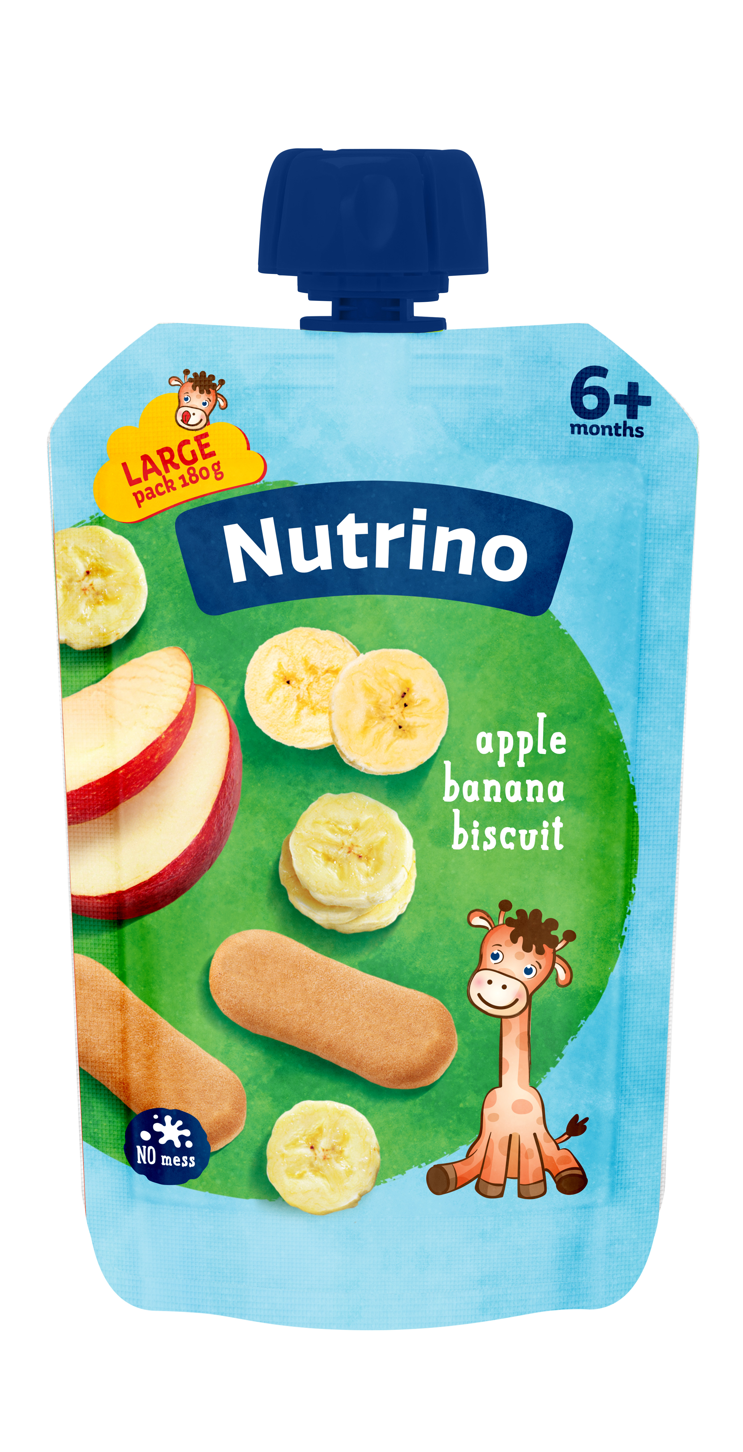 Voćna kaša jabuke i banane sa keksom, od 6.meseca, 180 g
