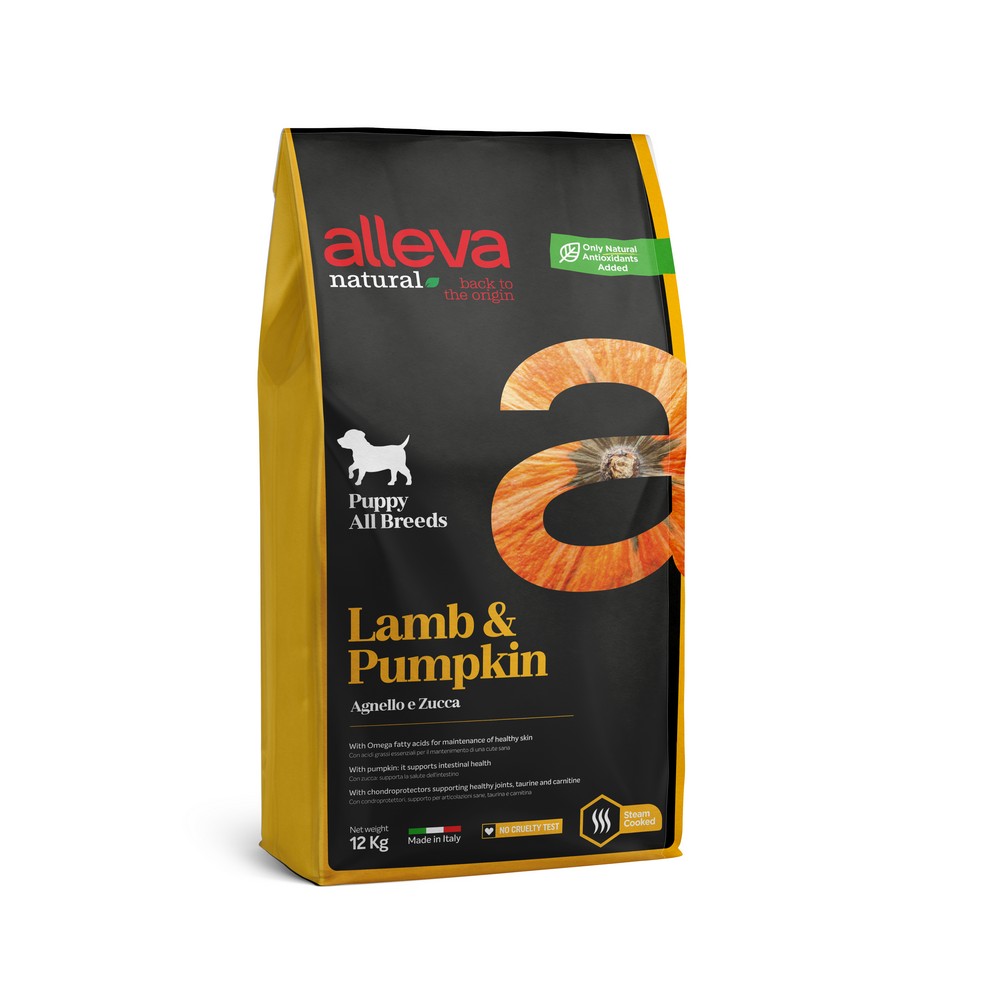 ALLEVA Natural Trockenfutter Mit Fisch & Kürbis – 2 Kg, Für Ausgewachsene Hunde