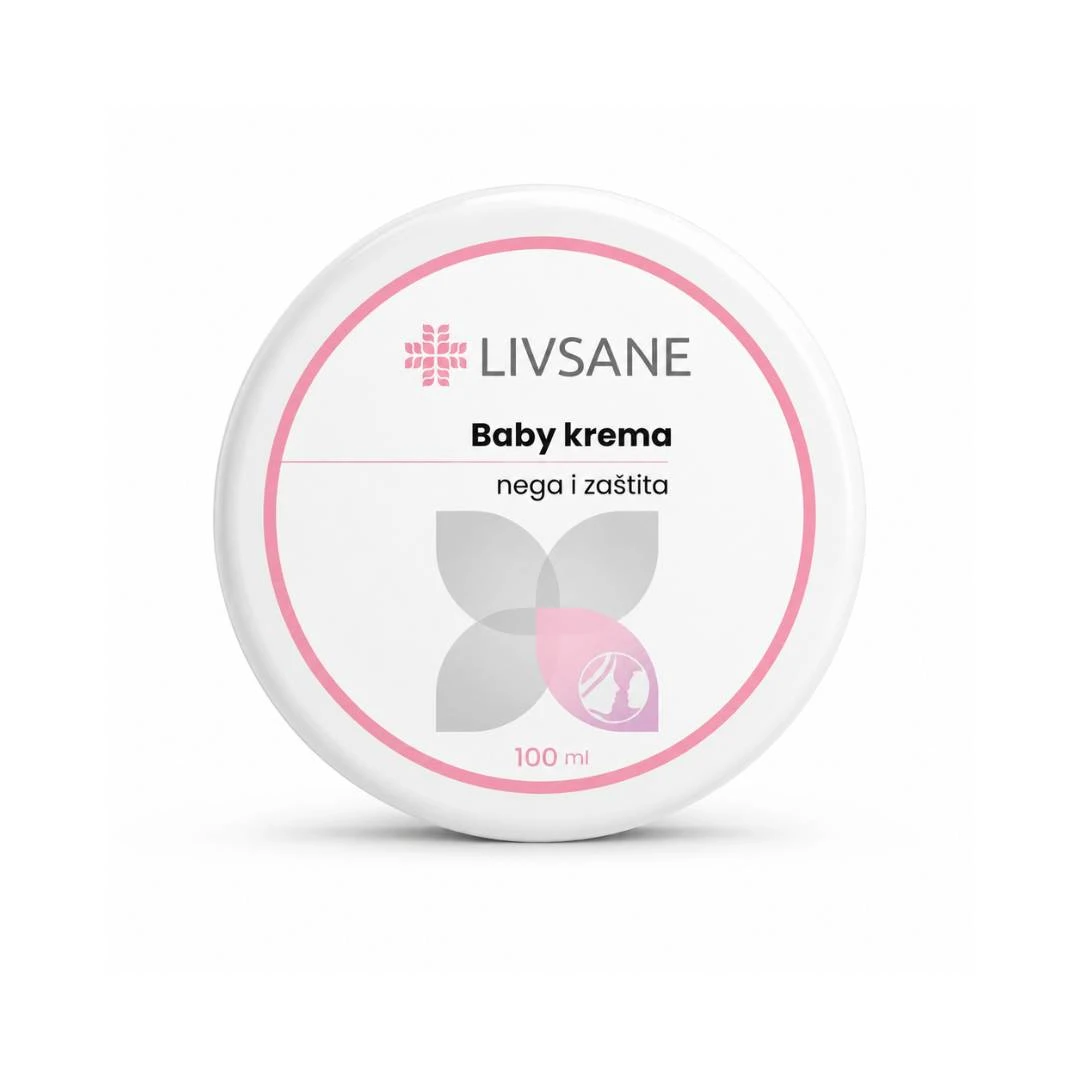 Livsane Krema za bebe, 100 ml, Bela