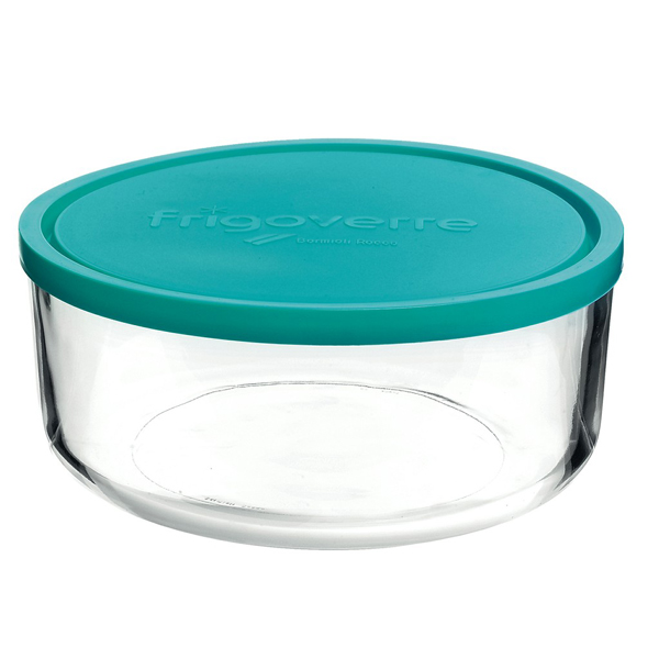Bormioli Rocco Coppa Frigoverre Evolution, Vetro Trasparente, Tappo Chiusura Azzuro, 2,5 l