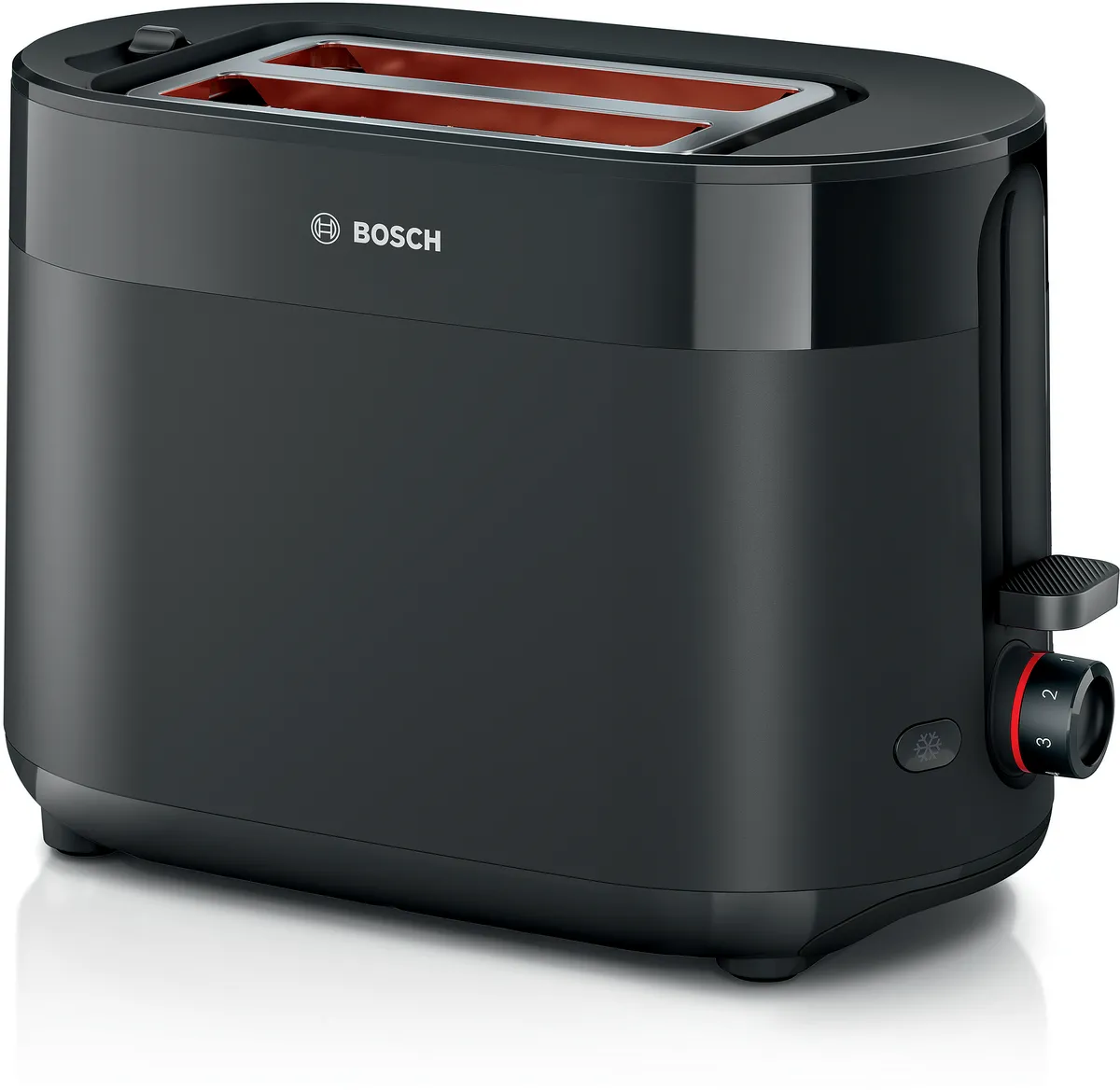 Bosch TAT2M123 Toster, za 2 kriške kruha, crni