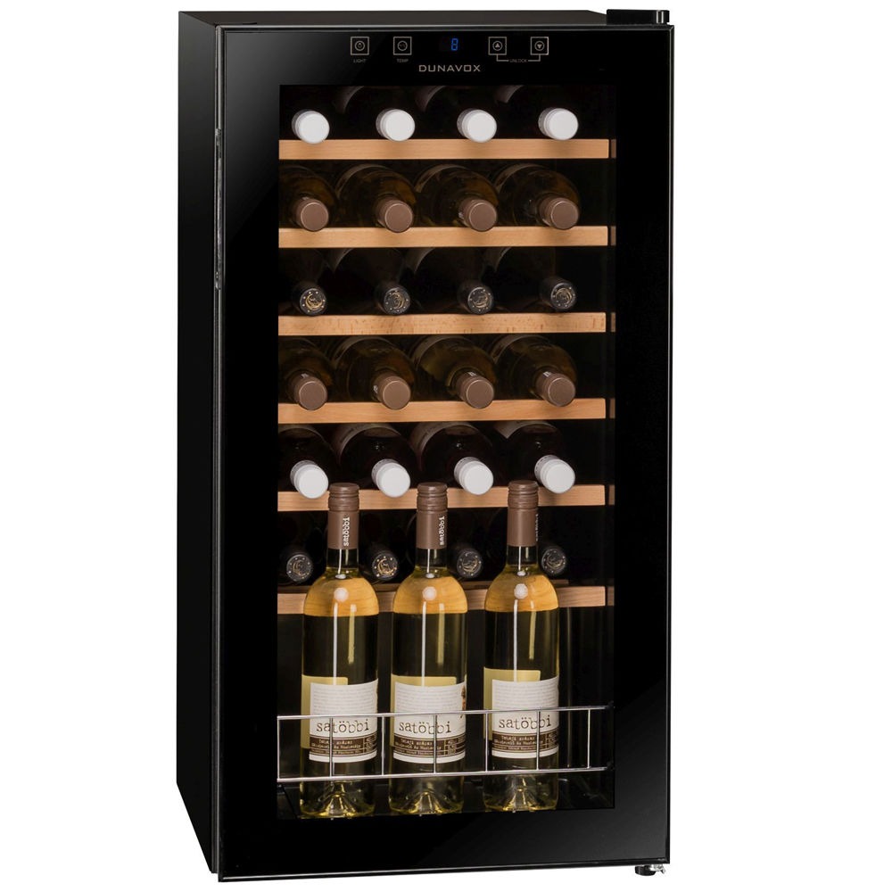 Dunavox DXFH-28.88 Vitrina za vino, crna | Ananas