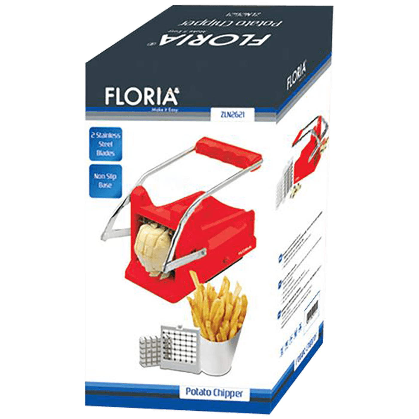 Floria Aparat za rezanje krumpira za pomfrit - ZLN2621, Crveni