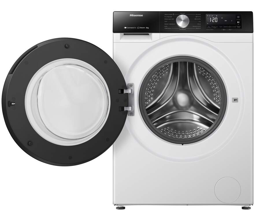 Hisense WF3S8043BW Машина за перење, 8 кг, 1400 вртежи во минута, бела