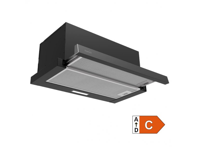 Home TWISTER KPE6044B Ugradna napa, 105W, crna