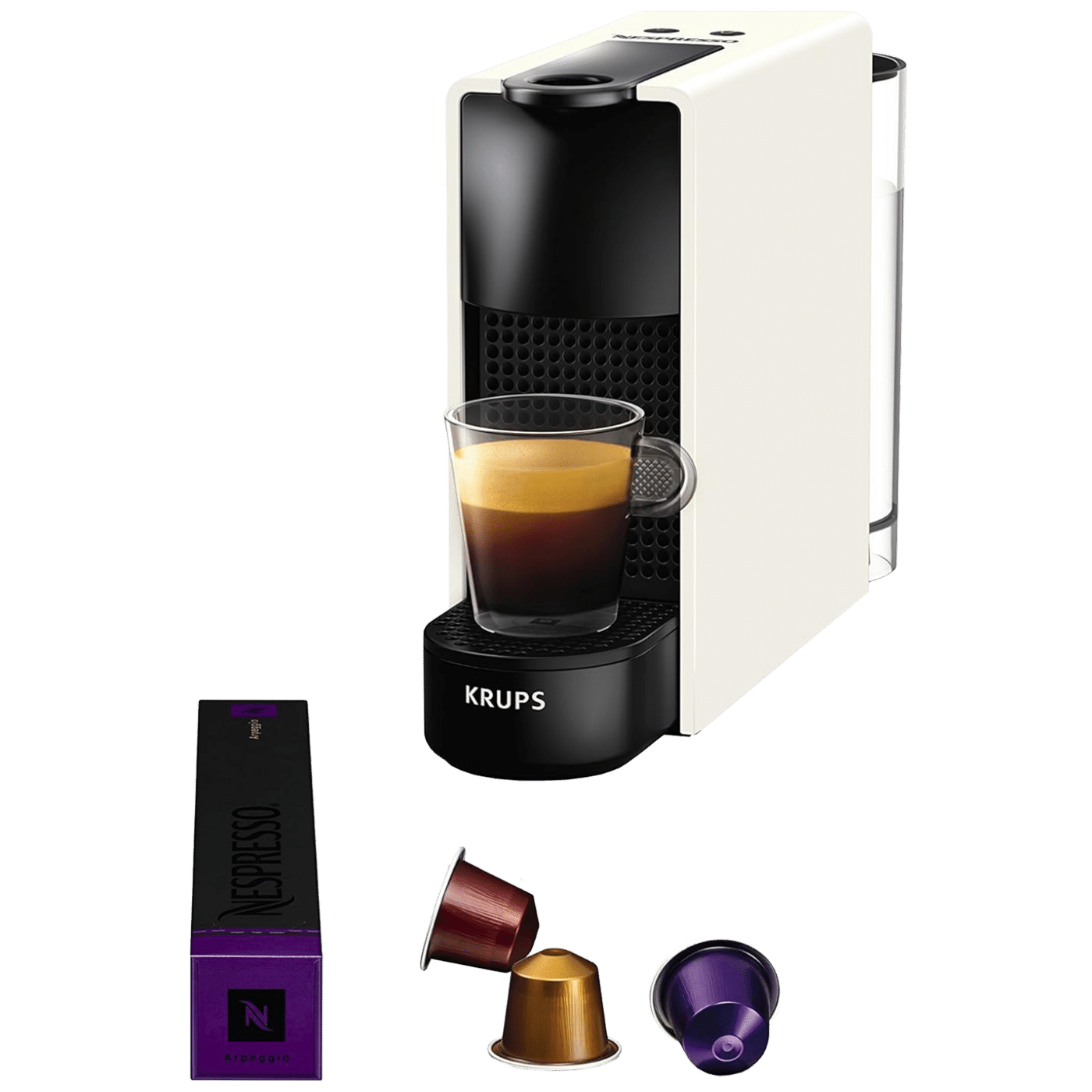 Krups Aparat za esspreso kafu, 1200W, Nespresso Essenza Mini - XN1111, Bijeli