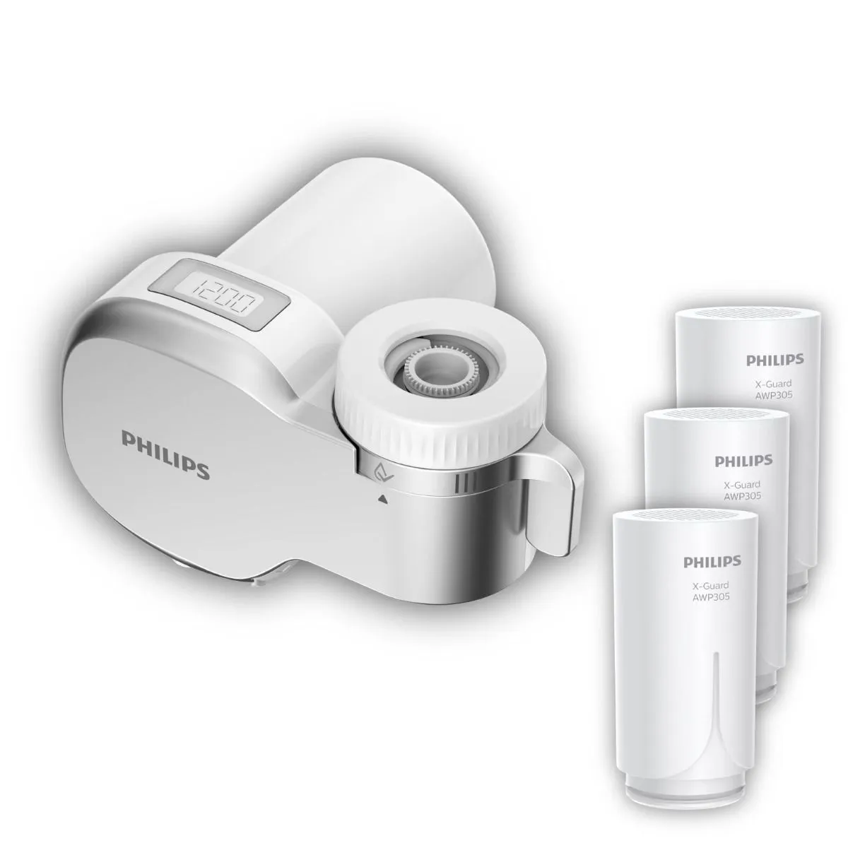 PHILIPS AWP3705P3/10 Filter za slavinu, digitalni timer, 99% mikrofiltracija, filter X-Guard, 3 filtera u pakovanju,