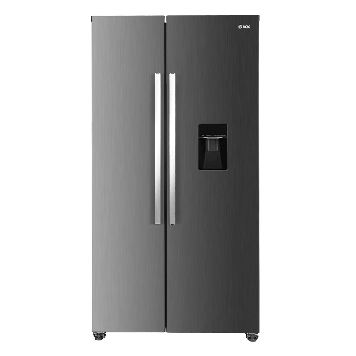 VOX SBS6015IXE Dvostruki frižider, 288l + 148l, Inverter kompresor, NoFrost, LED osvetljenje, Inox