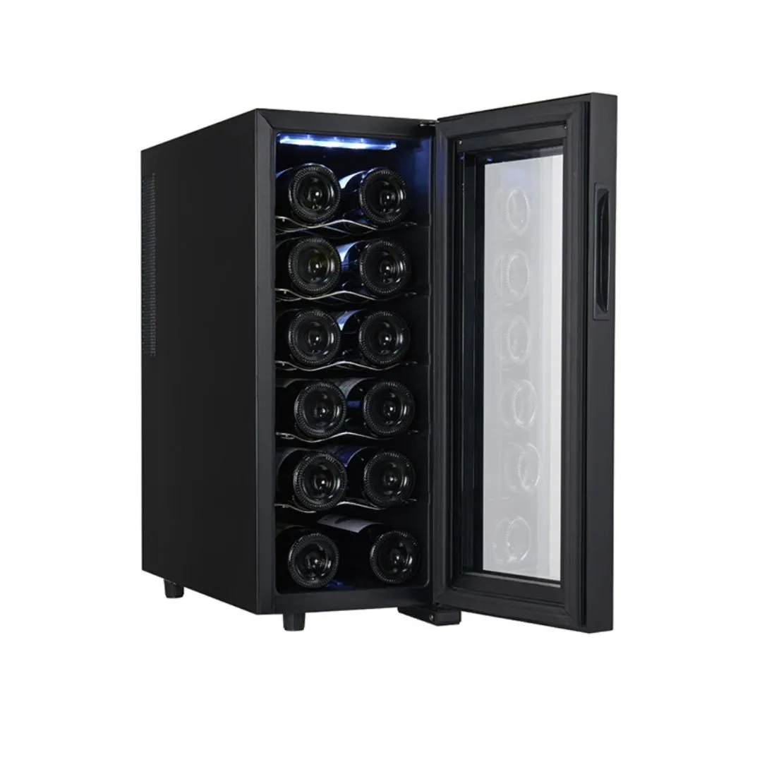 Zilan ZLN4681 Vitrina za vino, 33l, 12 boca vina, crna | Ananas