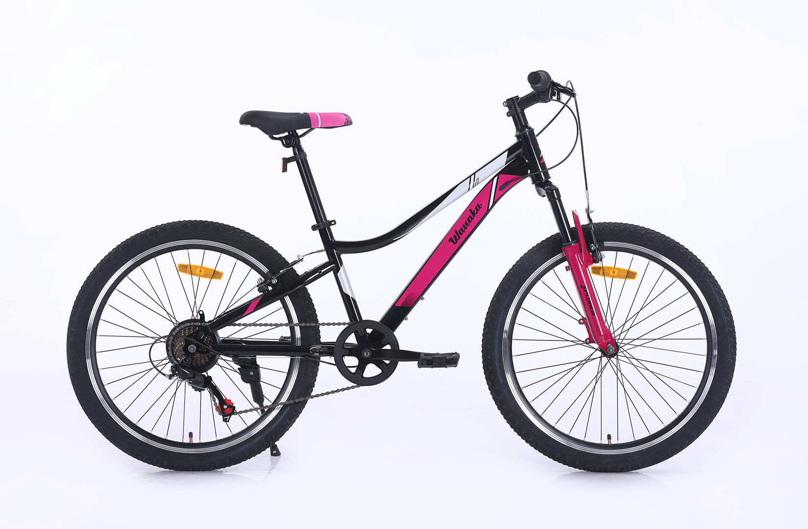 Xplorer Dječiji bicikl Wanaka, 24", Crno-roze boje