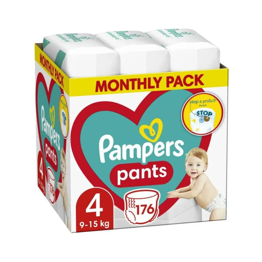 Pampers Pelene Pants 4, Monthly, 9-15 kg, 176/1
