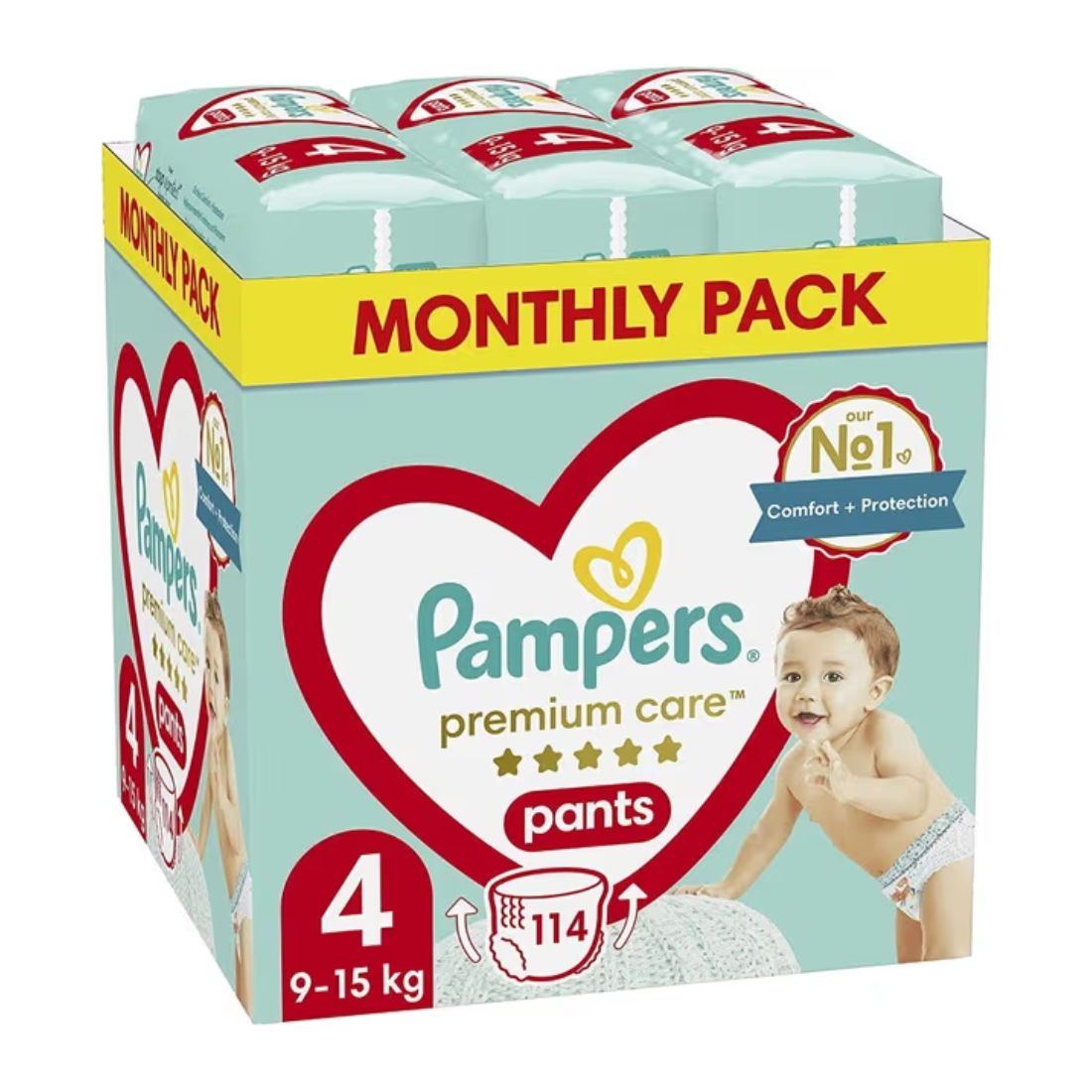 Pampers Pelene Premium Pants 4, Monthly Pack, 114/1