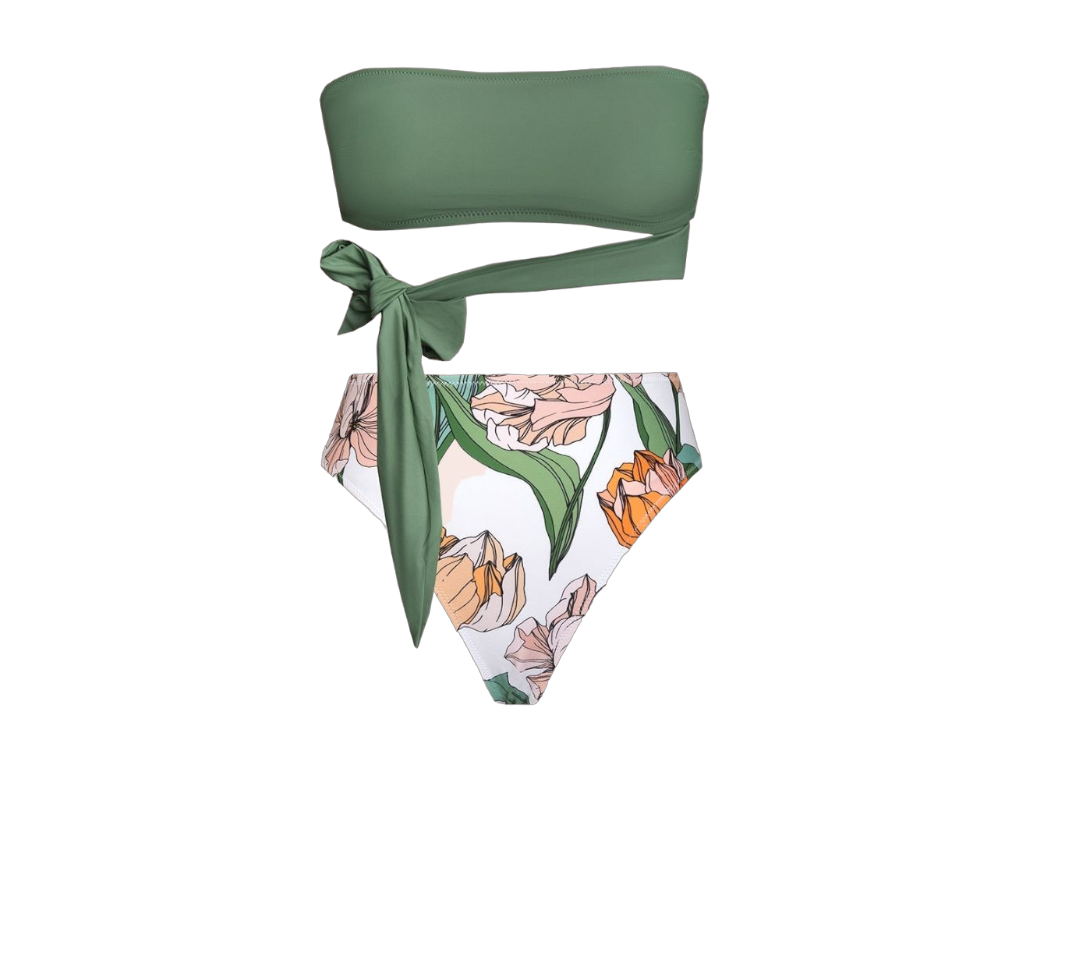 CUPSHE Ženski dvodelni kupaći D44 zelenobeli Online prodaja Ananas