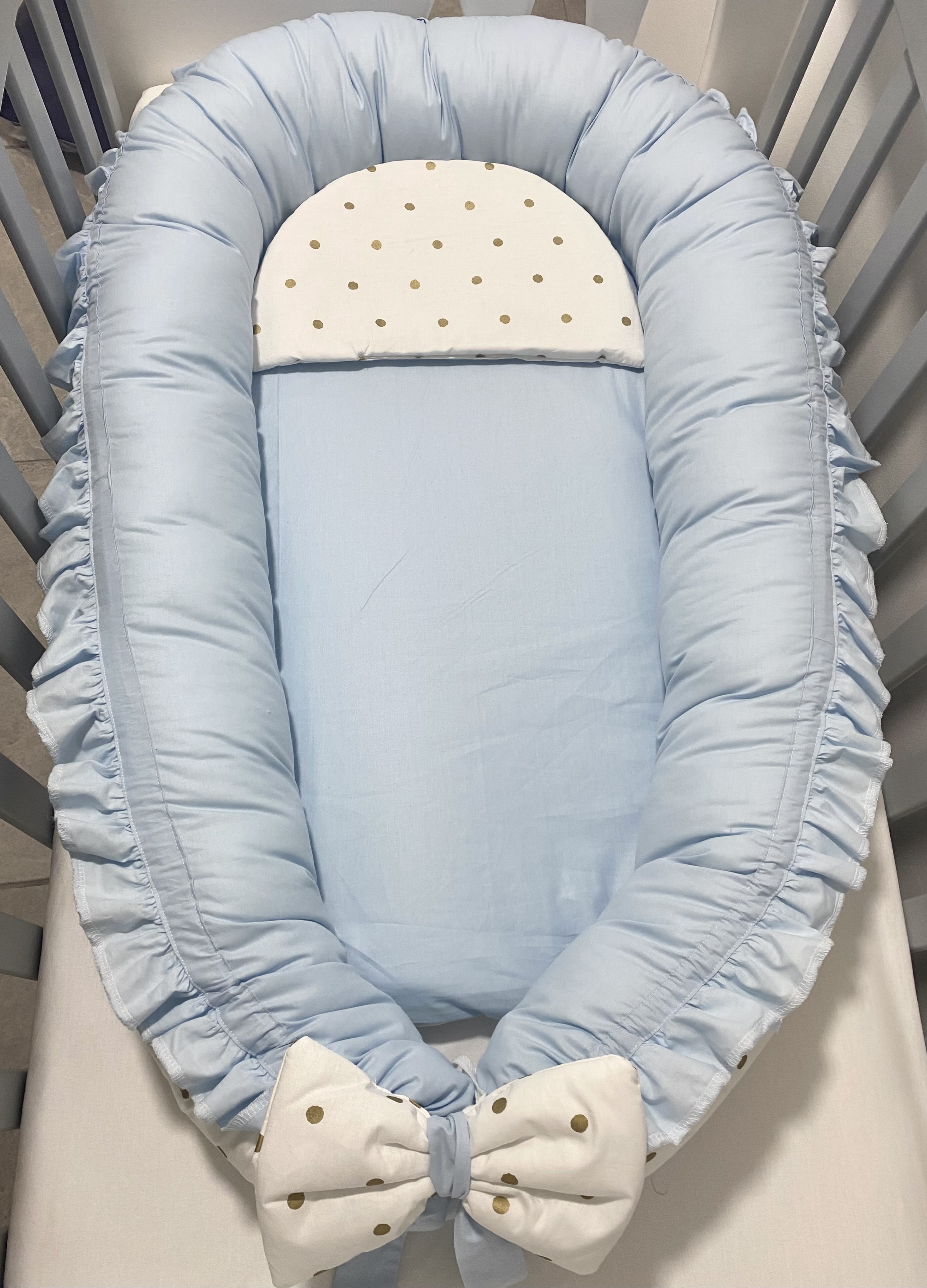 ZORETI KIDS Gnezdo za bebe plavo