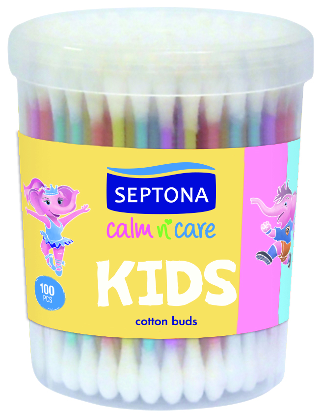 Septona Pamučni štapići za uši Kids, 100 komada