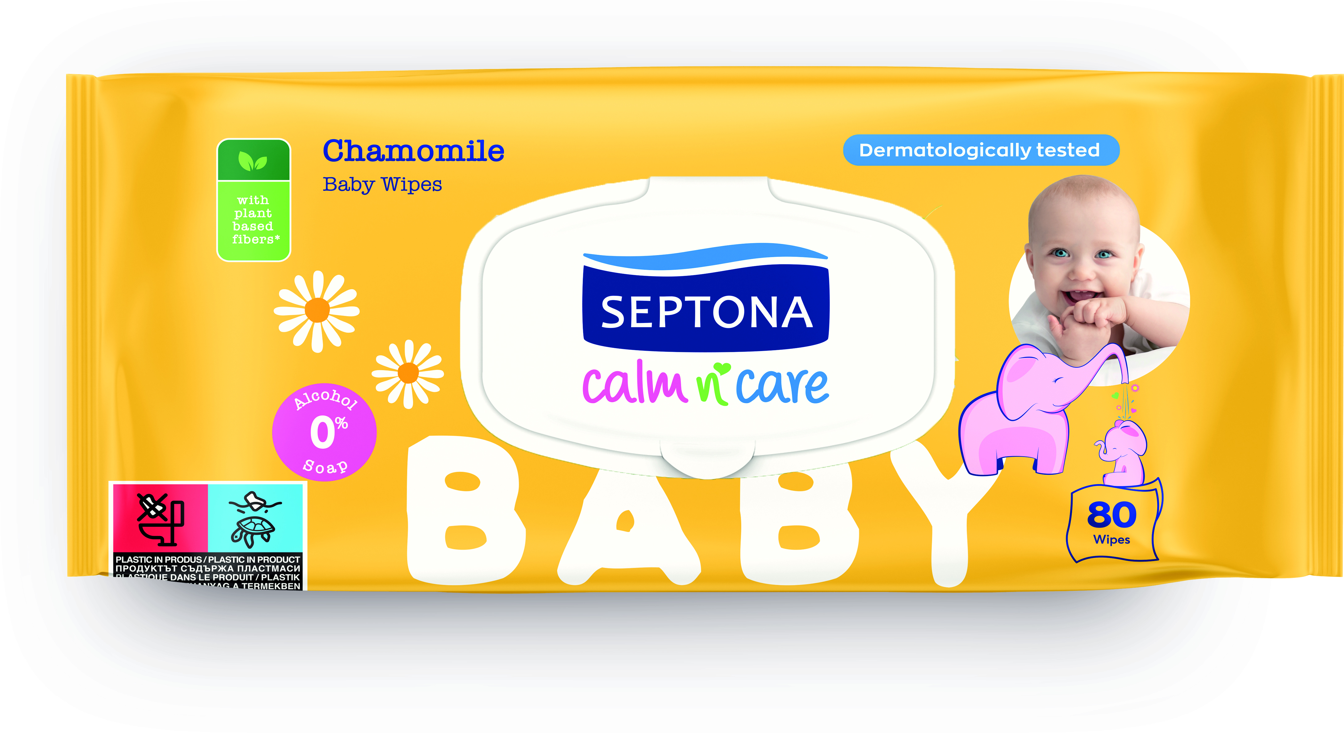 Septona Baby Vlažne maramice Kamilica 80/1
