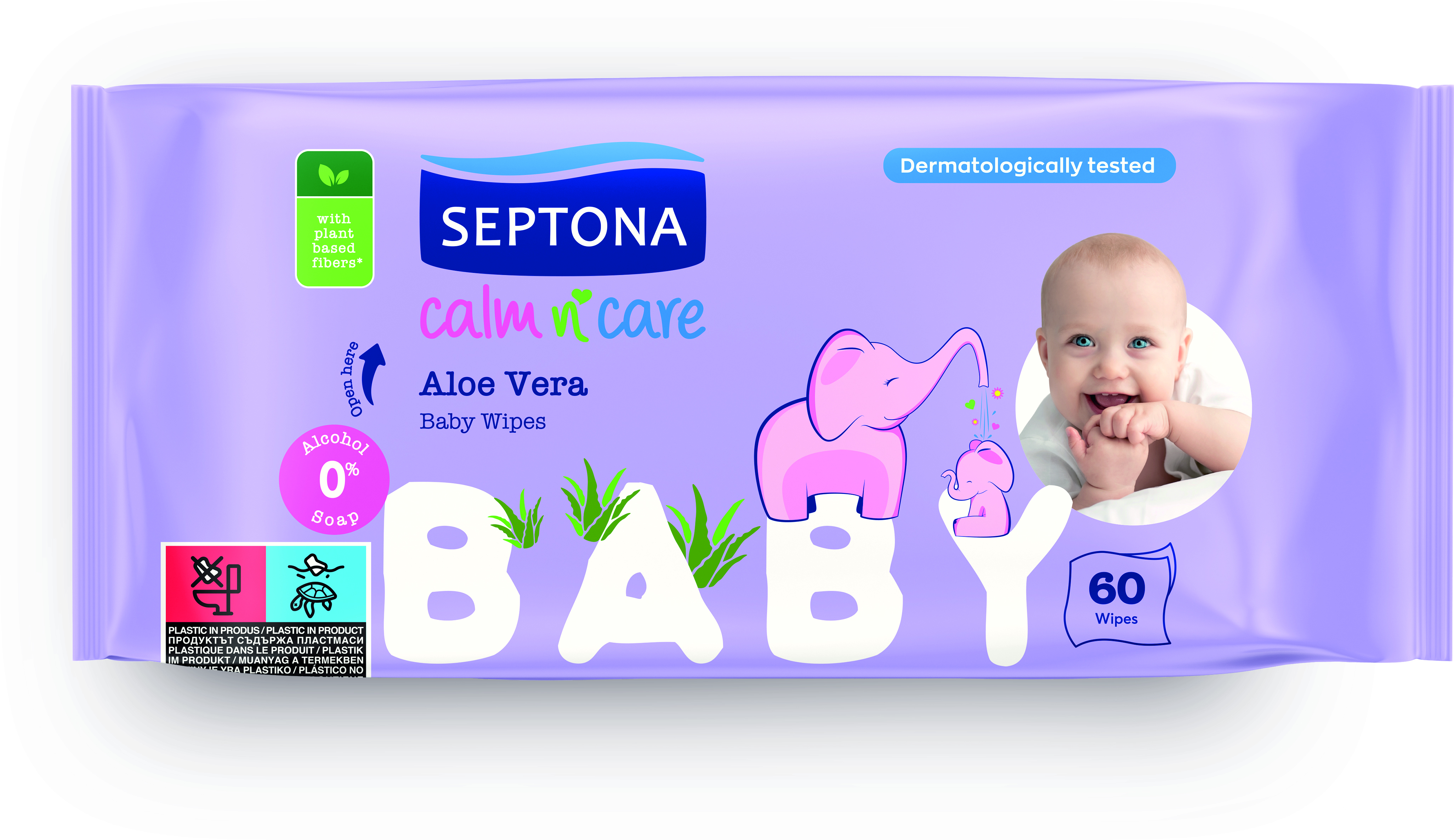 Septona Baby Vlažne maramice Aloe Vera 60/1