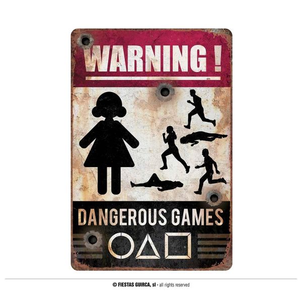 Metalni znak "Dangerous Games" 24x36cm | Online prodaja | Ananas BiH