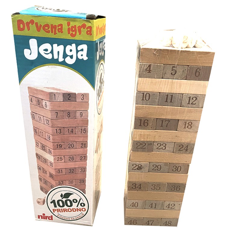 Drvena Igra Jenga Qy-01-48 Dijelova