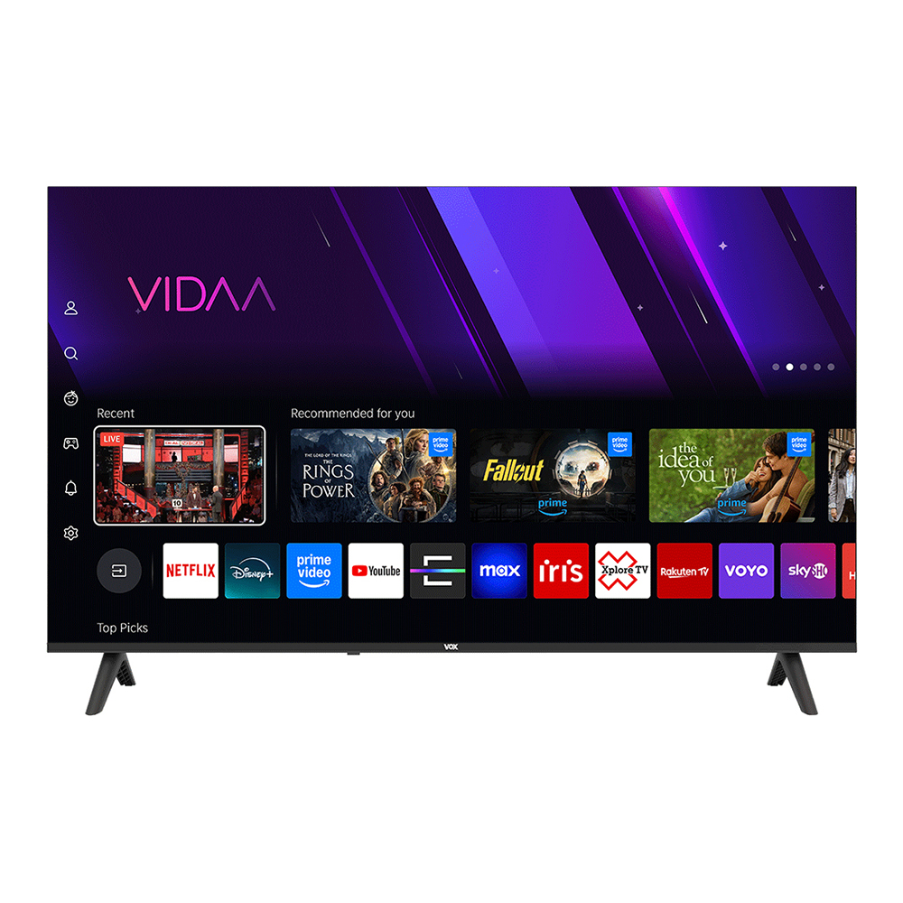 VOX LED televizor 50VYU684, bez okvira, 4K Ultra HD, Smart TV, VIDAA OS, Air Play, Crni
