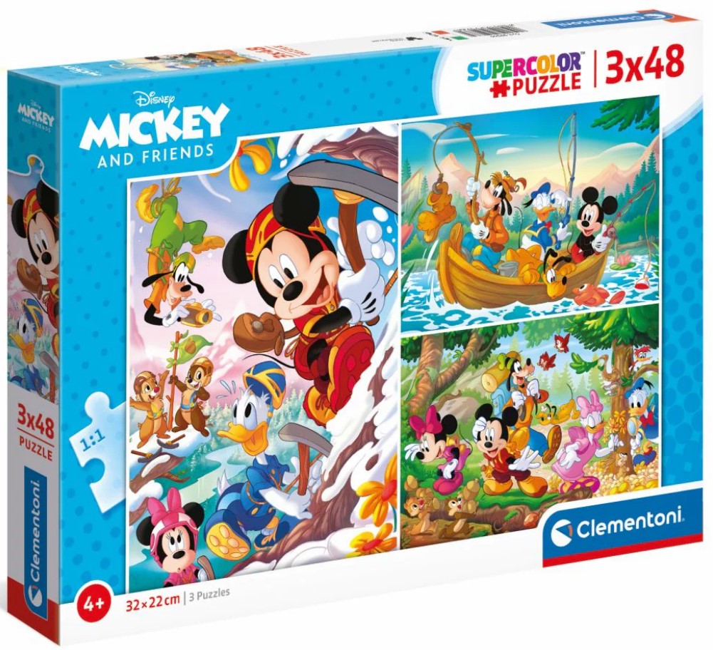 CLEMENTONI Puzzle Mickey and Friends 3/1 | Online prodaja | Ananas