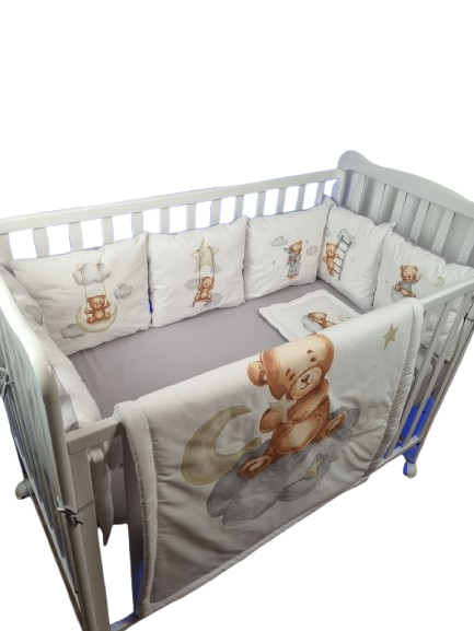 OBLAČIĆ Posteljina za krevetac, 12x60, Bež