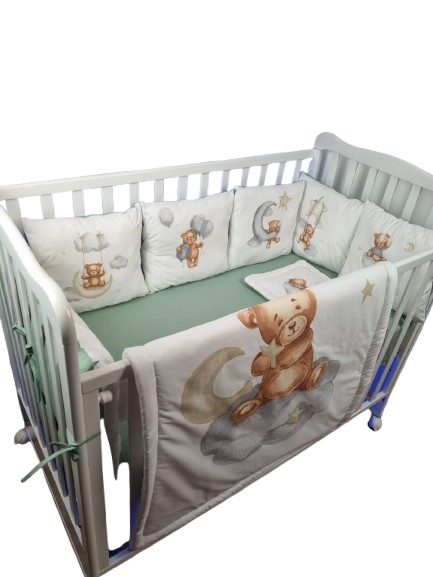 OBLAČIĆ Posteljina za krevetac, 12x60, Zelena