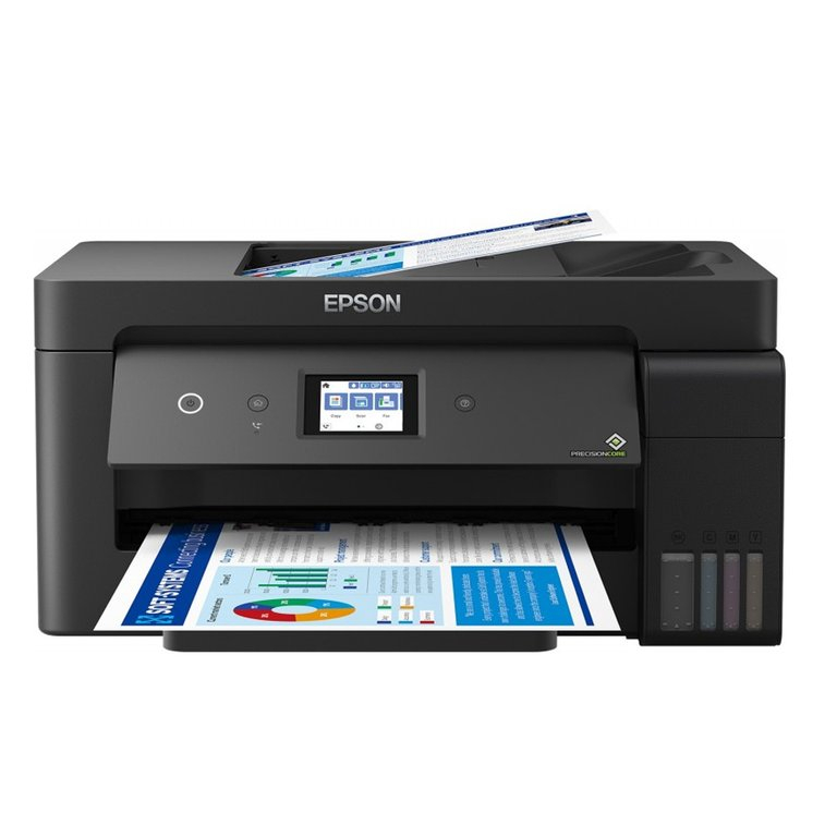 Printer EPSON EcoTank MFP L14150 A3 Print/scan/copy/fax 38str/min (24str/min color). Duplex (A4). ADF. USB, LAN , WiFi, Wi-Fi Direct