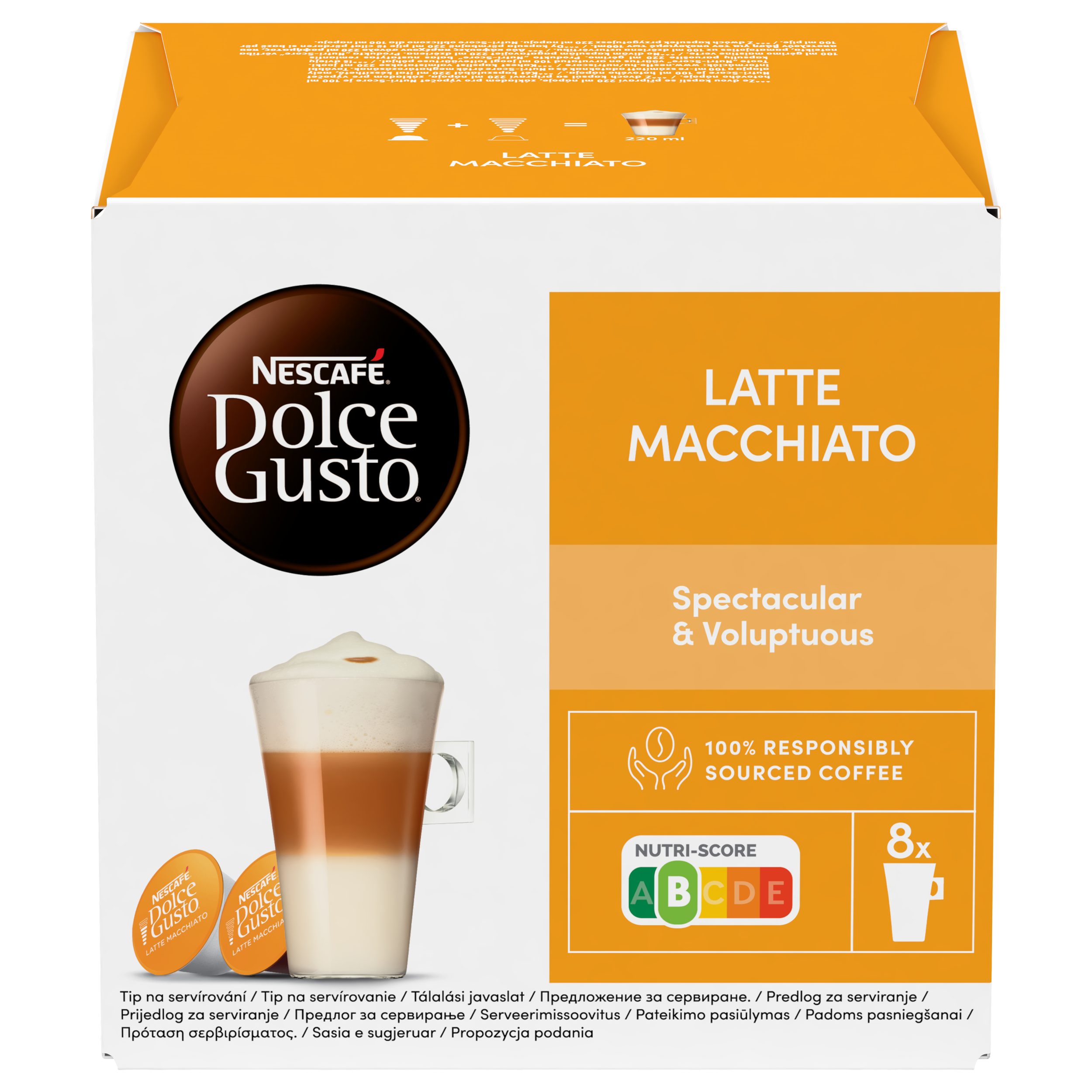 Nescafe kapsule za Dolce Gusto Latte Macchiato kafu, 183,2g, 16 kapsula