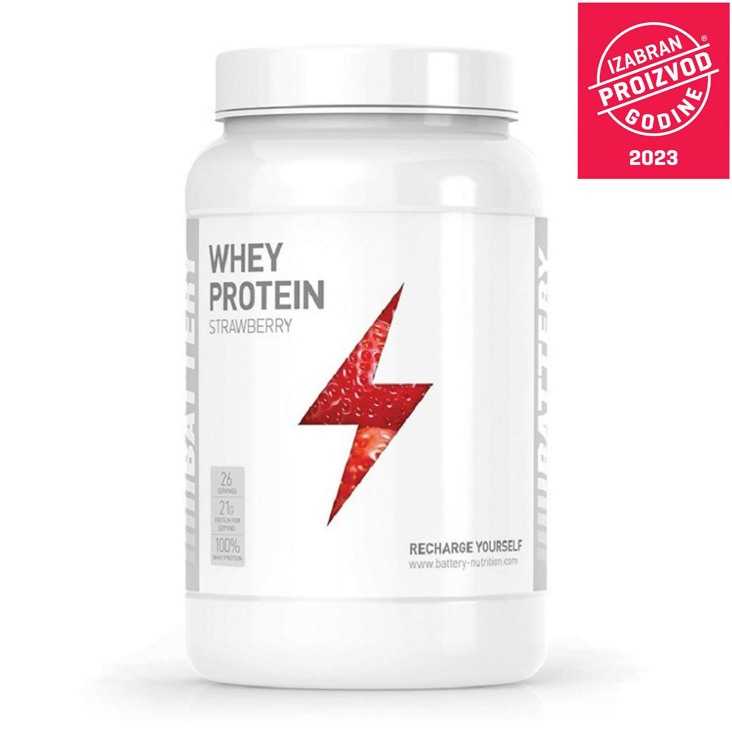 BATTERY WHEY Протеин - Јагода 800g | Најголема онлајн продавница во ...