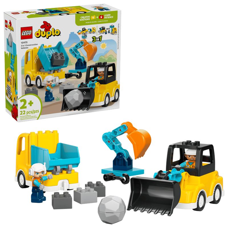 Lego Duplo 3u1 Građevinska vozila 10475