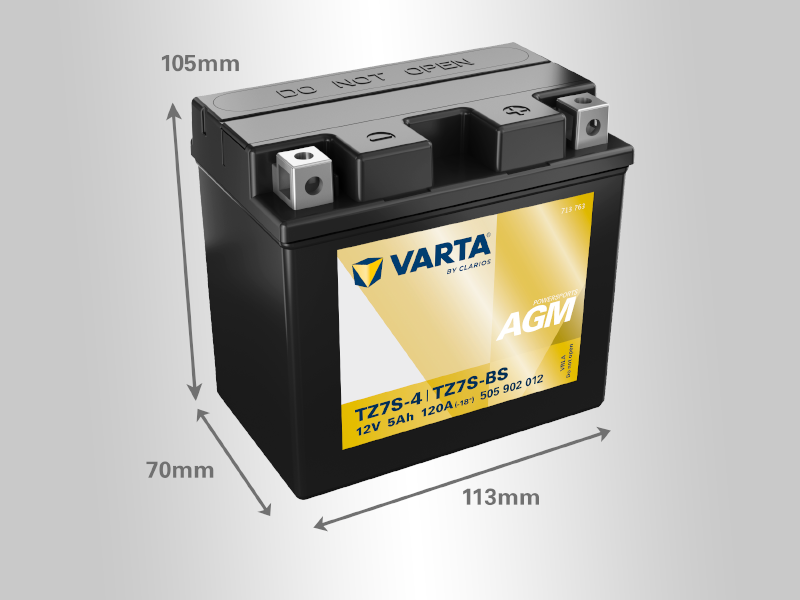 Varta Akumulator Powersports AGM TTZ7S BS 12V 5Ah D+