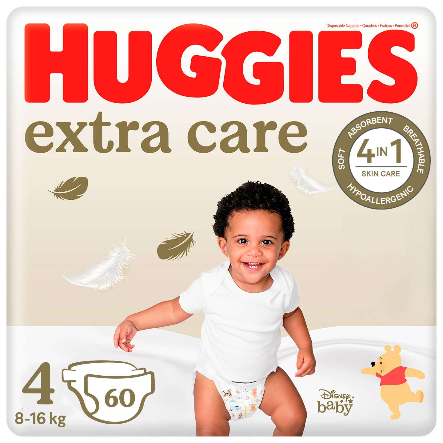 Huggies Pelene Extra Care 4, 8-14 kg, 60/1