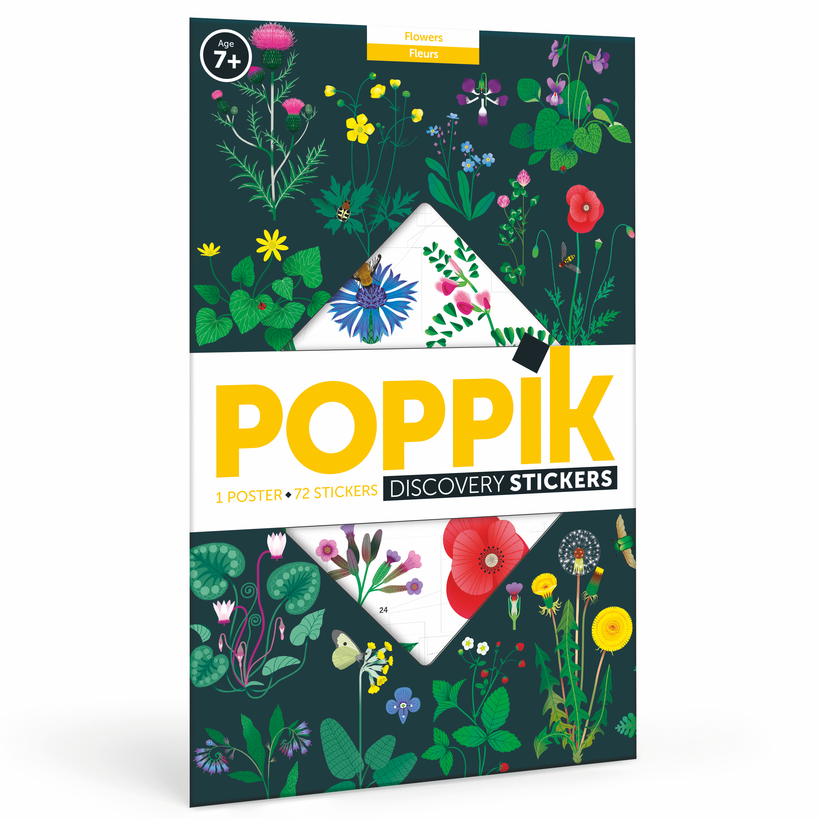 Poppik Edukativni poster sa nalepnicama Botanika, XXL, 100x68cm
