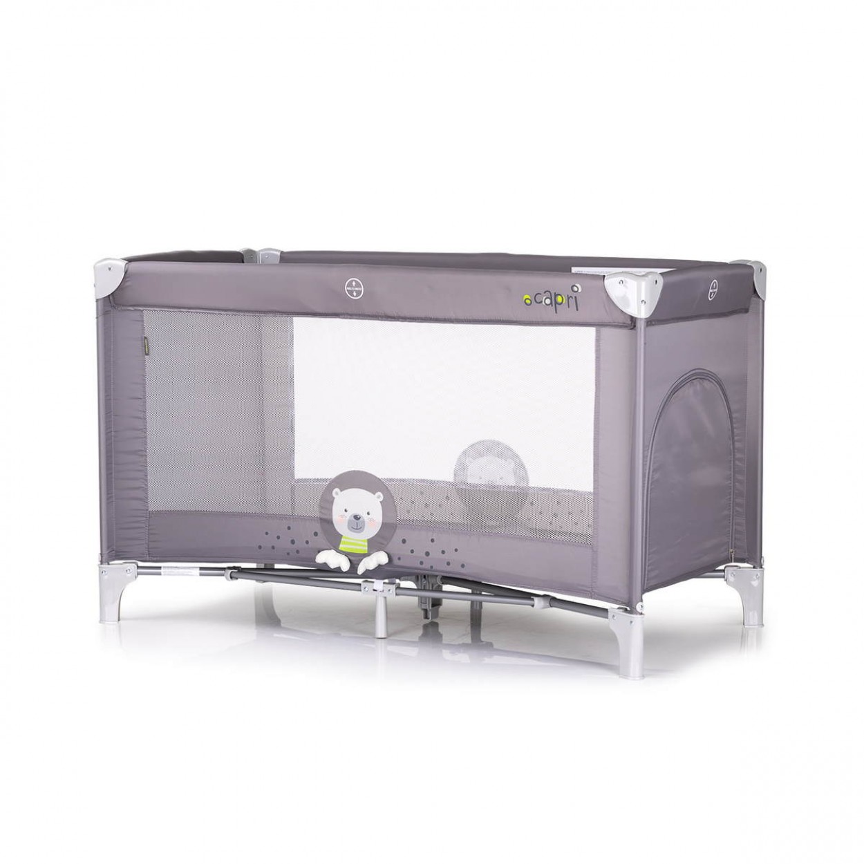 Chipolino Prenosivi krevetac Capri Bear, Sivi